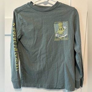 Bixby Nomad gray long sleeve stay fresh pineapple tee